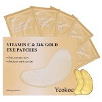 Yeokoe Under Eye Patches for Dark Circles,Puffy Eyes,20 Pairs Face Masks SkinCare With Vitamin C and 24k Gold