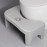 Recximi Toilet Poop Stool, 7 Height Squatting Potty for Adults, Toilet Stool Squat Adult, Portable Bathroom Pooping Foot Stool, Non-Slip Toilet Assistance Step Stool, Gray/Gray Legs
