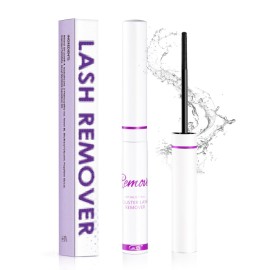 Lash Glue Remover for DIY Lash Extensions, Eyelash Glue Remover Oil Texture Gentle & Deep Clean, Quick Dissolve Residue (5ml)