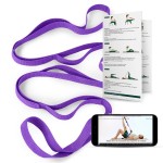 Trideer Stretching Strap Yoga Strap for Physical Therapy, 10 Loops Yoga Straps for Stretching, Non-Elastic Stretch Strap for Pilates, Exercise, Stretch Band for Women & Men