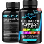 Electrolytes - Electrolyte Tablets with Magnesium, Sodium, Potassium, Chloride, Vitamins D3 & B6, Kelp Powder - Salt Pills - Made in USA - Oral Tablets as Capsules - Vegan & Keto Friendly - 240 Tabs