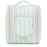 Narwey Small Striped Hanging Travel Toiletry Bag for Women, Travel Bag for Toiletries, Makeup Bag Organizer Cosmetic Bags Make Up Bags for Women (Mint Green Stripe)