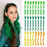 Dreamlover Green Hair Extensions, St Patrick\'s Day Accessories, 24 Pieces