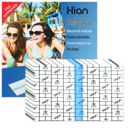 Hion (F.D.A Approved) Tattoo Aftercare Waterproof Bandage Wound Dressing 50 Pre-Cut Sheets 5 x 3Inch Tattoo Cover Up Tape Second Skin Adhesive Bandage Wound Cover for Swimming Shower Shield