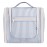 Narwey Striped Hanging Travel Toiletry Bag for Women, Travel Bag for Toiletries, Makeup Bag Organizer Cosmetic Bags Make Up Bags for Women (Greyish Blue Stripe)