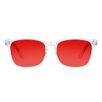 TIJN Sleep Glasses with Blue Green Light Blocking, Red Light Lens for Computer Gaming, Screen Fatigue & UV Protection