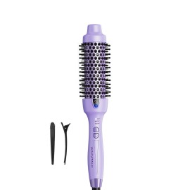 Wavytalk Thermal Brush, 1.5 Inch Blowout Express Ionic Thermal Round Brush Creates Blowout Look in 10 Minutes Makes Hair Shinier & Smoother, Dual Voltage (Lavender Purple)