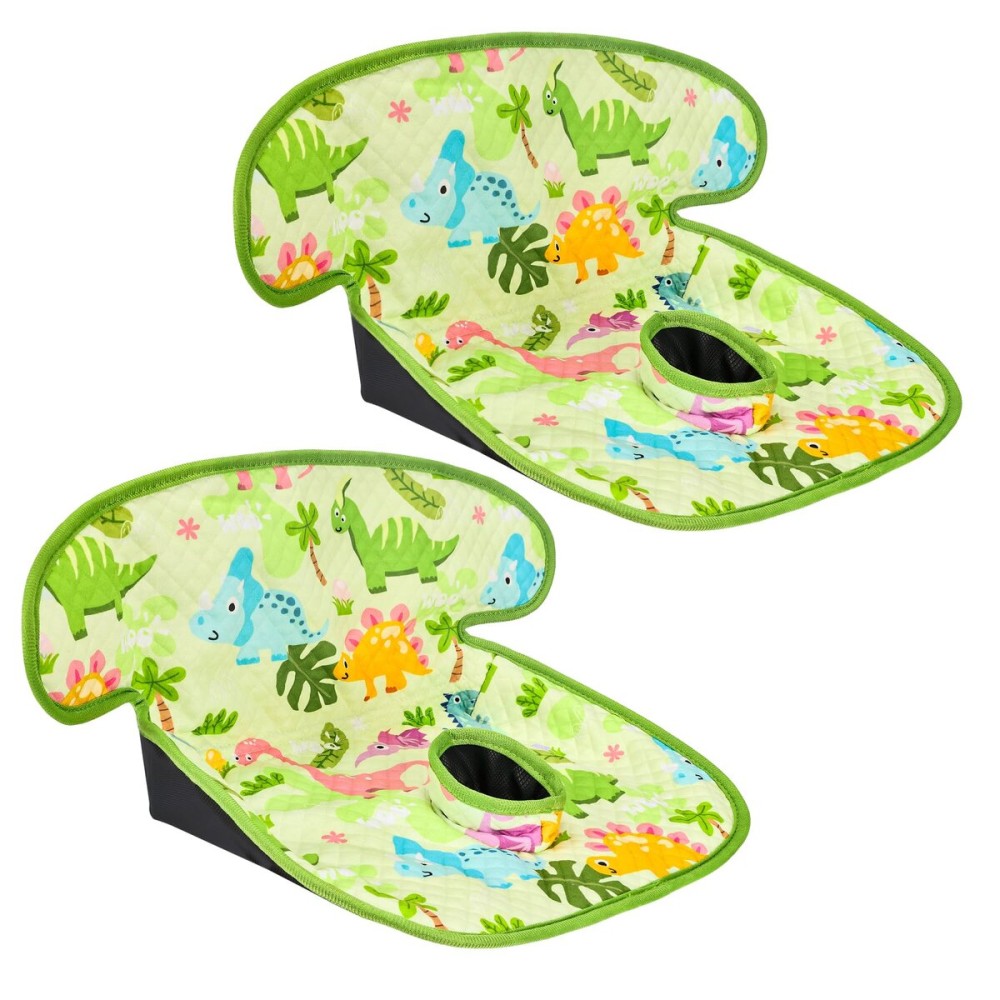 INFANZIA Dry Seat,Car Seat Protector Waterproof Carseat Liner Potty Training Toddlers, Baby and Infants, Piddle Pad for Carseats Strollers (Green, 2 Packs