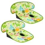 INFANZIA Dry Seat,Car Seat Protector Waterproof Carseat Liner Potty Training Toddlers, Baby and Infants, Piddle Pad for Carseats Strollers (Green, 2 Packs