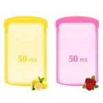 2 Boxs (100 Sheets) Hand Washing Soap Sheets for Outdoor Travel,Portable Camping Hand Soap,Hiking Washing Hand Bath Paper Soap for Travel,BBQ,Party,School,Girls(Yellow&Pink)