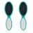 Wet Brush Pop Go Detangler, Blue Teal - Foldable, On-The-Go Design, Travel Brush, Ultrasoft IntelliFlex Bristles, Detangling Hairbrush, Built-In Mirror Handle, Wet & Dry, All Hair Types (Pack of 2)