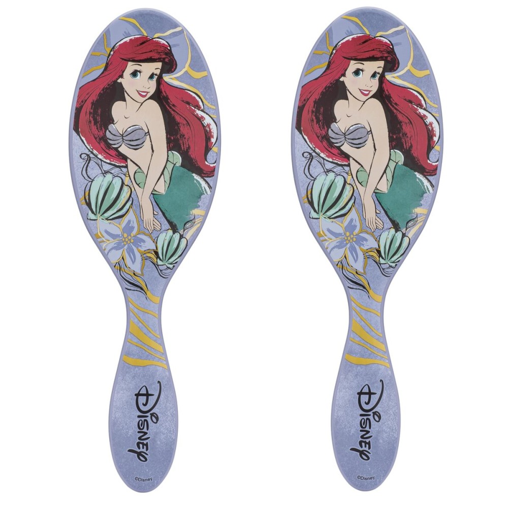 Wet Brush Disney Original Hair Detangler, Ariel (Elegant Princess), Ultra-Soft IntelliFlex Bristles, Detangling Brush Glides Through Tangles (Wet Dry & Damaged Hair), Women & Men (Pack of 2)