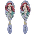 Wet Brush Disney Original Hair Detangler, Ariel (Elegant Princess), Ultra-Soft IntelliFlex Bristles, Detangling Brush Glides Through Tangles (Wet Dry & Damaged Hair), Women & Men (Pack of 2)