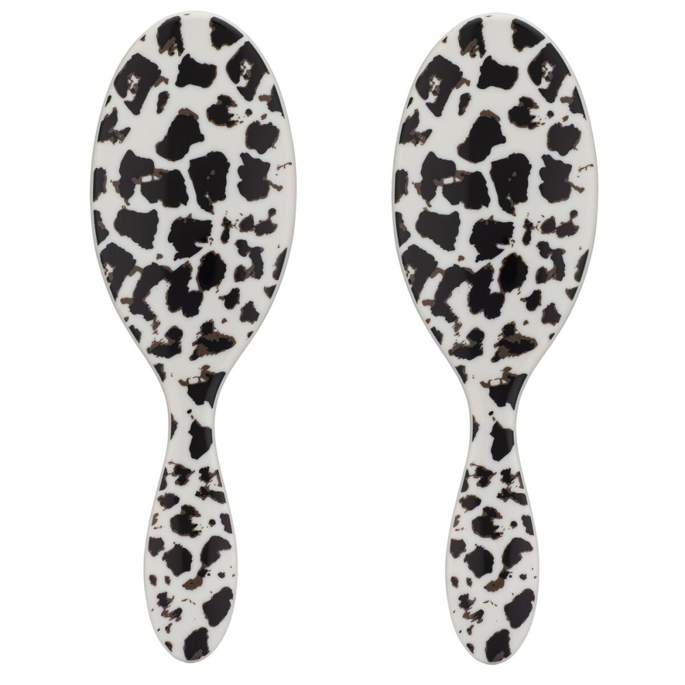 Wet Brush Original Detangler Hair Brush, Tan Leopard (Safari), Ultra-Soft IntelliFlex Bristles, Detangling Bristles Glide Through Tangles (Wet Dry & Damaged Hair), Women & Men (2 Pack)