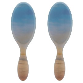 Wet Brush Original Detangler Hair Brush, Blue (Desert Afterglow), Ultra-Soft IntelliFlex Bristles, Detangling Bristles Glide Through Tangles (Wet Dry & Damaged Hair), Women & Men (2 Pack)