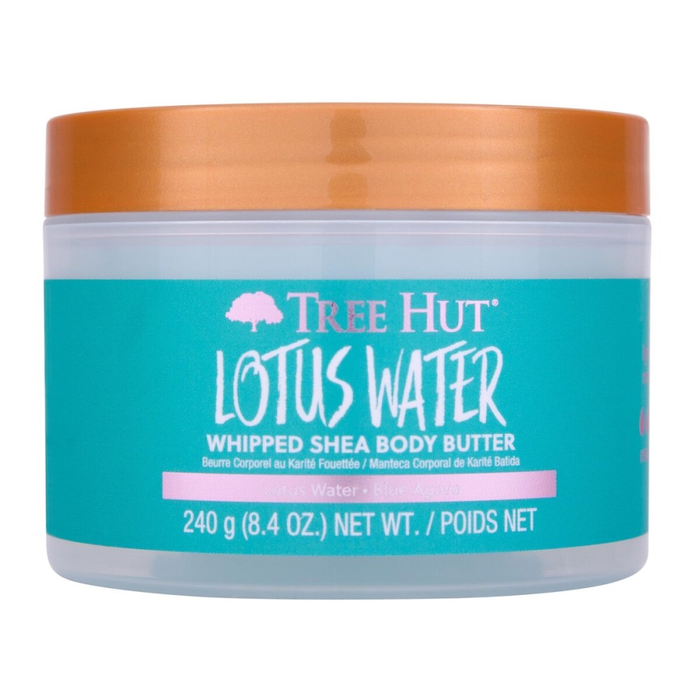 Tree Hut Lotus Water Whipped Shea Body Butter, Long-lasting Hydration Leaves Skin Feeling Soft & Moisturized, Lightweight, Nourishing Essential Body Care, 8.4 fl oz