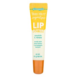 Tree Hut Pineapple Sugarlips Lip Butter, Moisturizing & Nourishing Lip Care for Smooth, Hydrated Lips, Holiday Gift & Stocking Stuffer, 0.52 fl oz