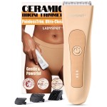 MANSPOT LADYSPOT Finishing Trimmers, Electric Shaver for Women, Hair Trimmer for Womens, Shaving & Grooming Sets Kit with 3 Guard and Replaceable Ceramic Blade Heads, Waterproof Wet/Dry(Orange)