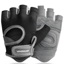 VINSGUIR Workout Gloves for Women and Men, Breathable Weight Lifting Gloves for Gym Exercise, Fitness, Training, and Cycling, with Excellent Grip and Cushion Pads