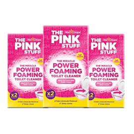 Stardrops The Pink Stuff Miracle Power Foaming Toilet Cleaner - Self-Activating Formula for Deep Cleaning, Stain Removal, and a Fresh Shine - Bathroom Essential