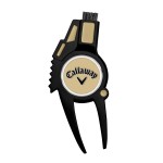 Callaway 4-in-1 Golf Divot Repair Tool, Black/Gold