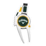 Callaway 4-in-1 Golf Divot Repair Tool, Green/Yellow