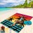 WIWIGO Beach Blanket Waterproof Sandproof Beach Mat 79 X 83/10\'x9\'for 2-8 Adults Quick Drying Outdoor Picnic Mat Beach Accessories for Travel, Camping, Hiking