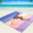 WIWIGO Beach Blanket Waterproof Sandproof Beach Mat 79 X 83/10\'x9\'for 2-8 Adults Quick Drying Outdoor Picnic Mat Beach Accessories for Travel, Camping, Hiking