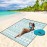 WIWIGO Beach Blanket Waterproof Sandproof Beach Mat 79 X 83/10\'x9\'for 2-8 Adults Quick Drying Outdoor Picnic Mat Beach Accessories for Travel, Camping, Hiking