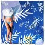 HIHOHO Beach Blanket Waterproof Sandproof Extra Large Beach Mat 79 X 83/120x108for 1-8 Adults Quick Drying Durable Outdoor Picnic Mat for Beach Travel Camping Hiking