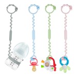 Toy Straps for Baby, Silicone Toy Straps for Stroller, Toy Safety Straps for Toy, Sippy Cup Straps, Adjustable Toy Holder for Stroller, High Chair - BPA Free (B-4 Pack-Multi)