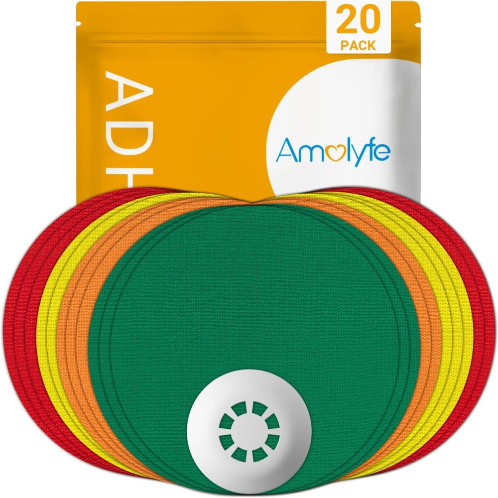 Libre 3 Sensor Covers Waterproof, 20-Pack Amolyfe Freestyle Libre 3 Covers, Bump-Proof with Hard Cap, Waterproof Breathable Medical CGM Adhesive Patches, 14-Day CGM Protection (Rainbow Green)