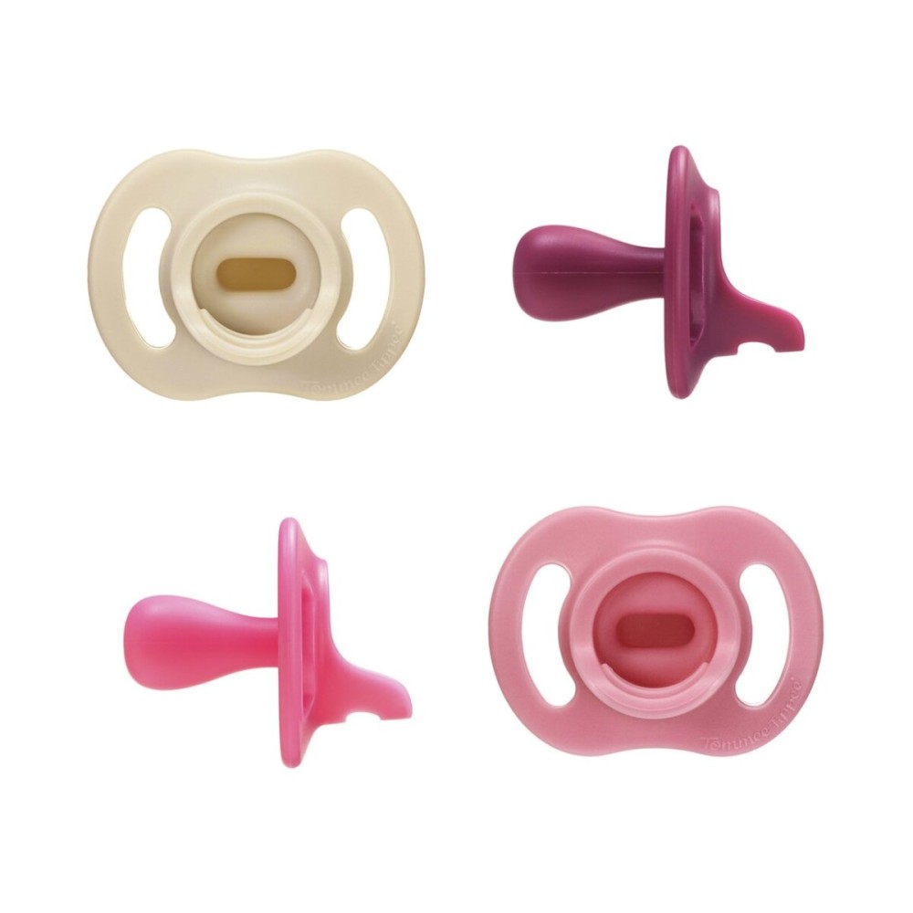 Tommee Tippee Ultra-Light StayPut Pacifier, One-Piece Silicone Design, 6-18m, 4 Pack