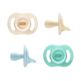 Tommee Tippee Ultra-Light StayPut Pacifier, One-Piece Silicone Design, 0-6m, 4 Pack