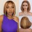 UTIDE Bob Wig Human Hair Highlight Ombre 13x4 HD Transparent Lace Front Wigs 4/27 Honey Blonde Glueless Wigs Human Hair Pre Plucked with Baby Hair 180 Density 12A Short Bob for Women 08 Inch