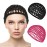 Hair Net Wrap Nets For Women 2 PCS Sleeping Sleep Cap Drying Curly Hair Crochet Press Hairnets Snood Wraps Cover Hairnet Workers Cap Mesh Head Caps Wrapping Long Curly Hair Overnight(rose red/black)