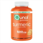 Qunol Turmeric Gummies, Gummy with 500mg Turmeric Curcumin, Joint Support Supplement, Ultra High Absorption Tumeric Curcumin, Vegan, Gluten Free, 2 Month Supply, 120 Count