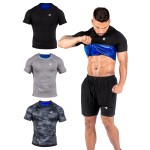 Kewlioo Men\'s Sauna Suit Shirt - Heat Trapping Sweat Compression Vest, Shapewear Top for Men, Sweat More & Look Great, Gym Workout Exercise Versatile Heat Shaper Jacket (Multicolor, 4XL)