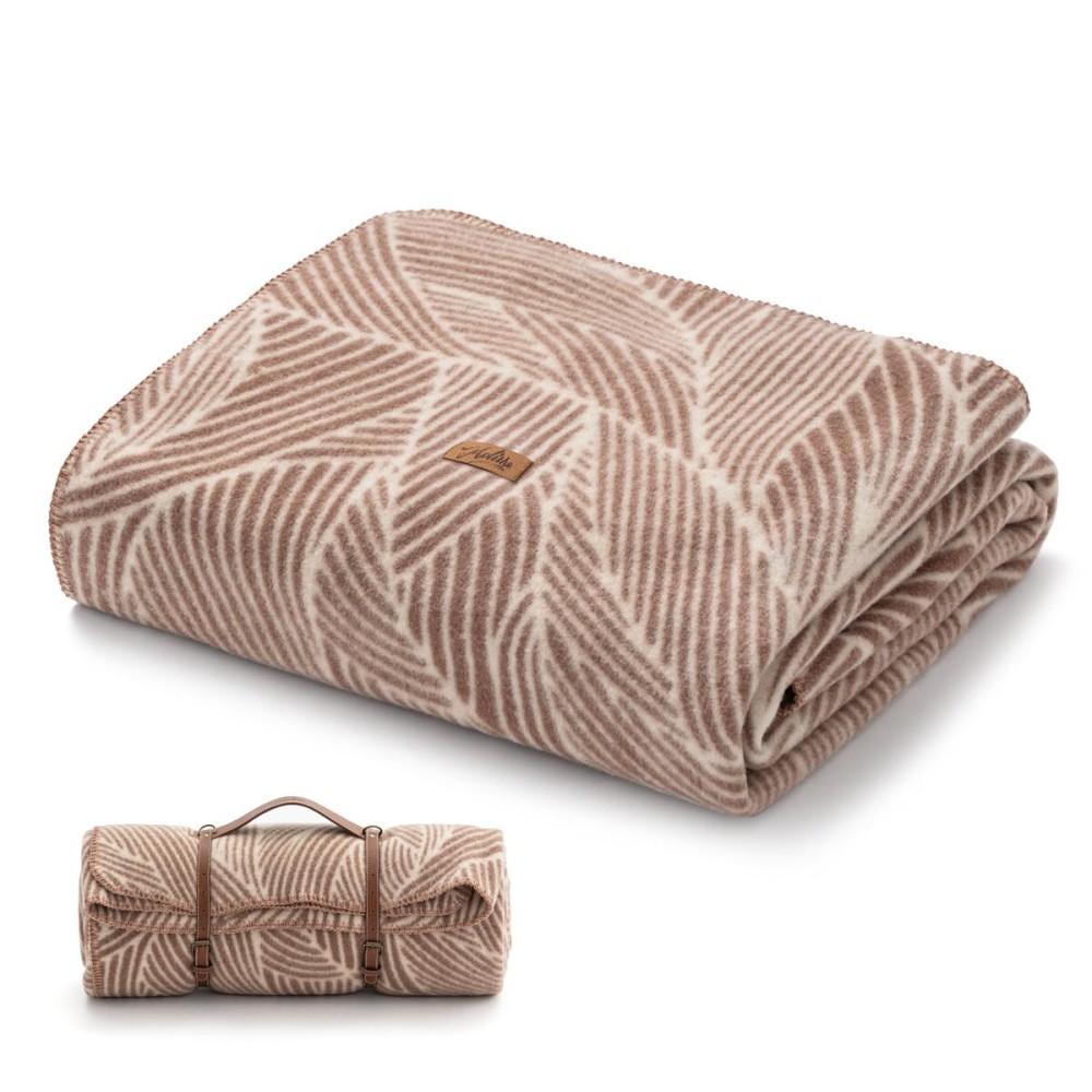 Molithe 100% Wool Blanket, 62 x 86, Warm, Thick, Washable, Military Wool Blanket, Great for Camping, Outdoors, Sporting Events, Survival Kits