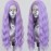 ELESTY Loose Wavy Long Light Purple Lace Front Wig For Women Natural Hairline 13 * 4 Synthetic Lace Front Wig Free Part Long Glueless Lace Wig Cosplay Rumi Wigs