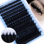 Fluff Lash Clusters 8-Layer Thick Cluster Eyelash Extensions 156pcs Individual Lashes Clusters 10-18mm False Eyelashes Clusters D Curly DIY Mink Lash Extension by TOOCHUNAG