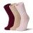 Velice Women Wool Socks Thick Thermal Hiking Warm Winter Crew Cushion Cozy Work Boot Socks 5 Pairs(3 Pairs Pink/Oatmeal/Red)