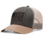 Naicissism American Fish Flag Trucker Hat, Fishing Gifts for Men, Outdoor Snapback Fishing Hat Perfect for Fishing and Daily Use