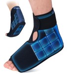 NEWGO Foot Ice Pack Wrap for Plantar Fasciitis, 45-Minute Long Lasting Heel Ice Pack with Ice Grids Design for Foot Surgery, Sprained Ankle, Heel Pain, Swelling