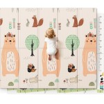 UANLAUO Baby Play Mat for Floor, Kids Play Mats 71x59 Playpen Mats Extra Large Waterproof Activity Playmats for Babies and Toddlers Infants Tummy Time, Foam Baby Crawling Mat with Travel Bag