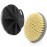 Body Scrubber 2 Pack, BEAUTAIL Shower Bath Brush, 1 Pack PP Body Brush Gray and 1 Pack Silicone Body Scrubber Black, Gentle Exfoliating for Women Men Baby Sensitive Skin