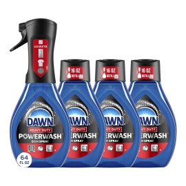 Dawn Powerwash Heavy Duty Dish Spray All-Purpose Cleaner and Degreaser, 64oz, 1 Starter Kit + 3 Refill