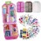 iouwei Large Pill Organizer with Medicine Labels, Travel Daily Pill Container, Mini Medication Organizer, 7-Day Pill Case, Set of 3 (Pink+White+Grey)