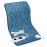 Deepsoon Heating Pad,Electric Heating Pads for Back,Neck,Abdomen,Moist Heating Pad for Shoulder,Knee,Arms,Legs,Dry/Moist Heat & Auto Shut Off,Christmas Gifts for Men and Women,Weighted Blue,24x12 Inch