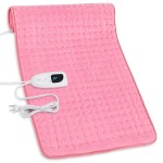 Deepsoon Heating Pad,Electric Heating Pads for Back,Neck,Abdomen,Moist Heating Pad for Shoulder,Knee,Arms,Legs,Dry/Moist Heat & Auto Shut Off,Christmas Gifts for Men and Women,BabyPink,33x17 Inch